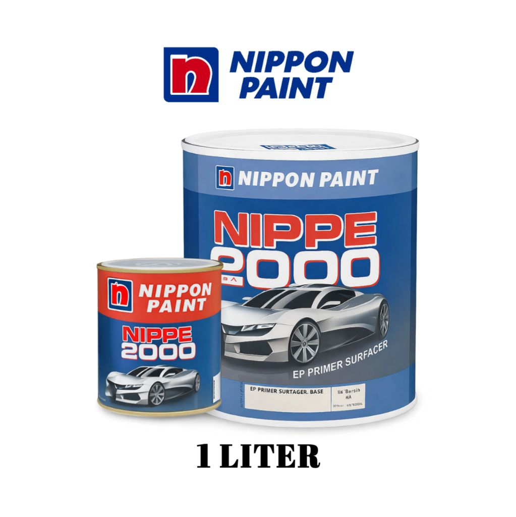 Cat Epoxy Nippe 2000 Epoxy Primer Abu + Hardener 1L ABU / PUTIH // Kemasan Kaleng