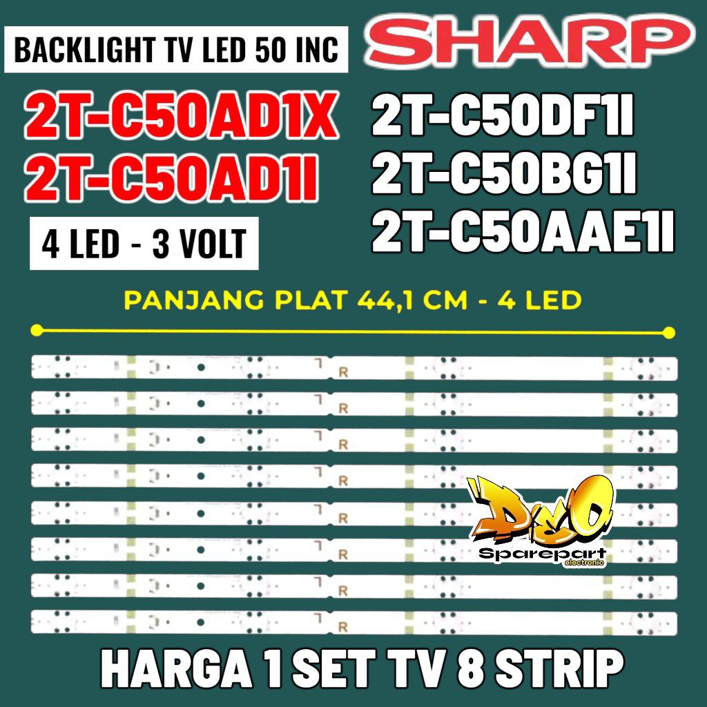 Backlight tv led Sharp 50 inch 2T-C50DF1I 2T-C50BG1I 2T-C50AAE1I