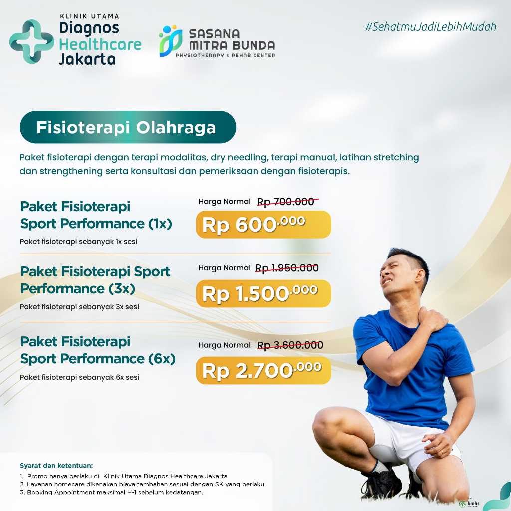 Fisioterapi Olahraga - Klinik Diagnos Healthcare Menteng