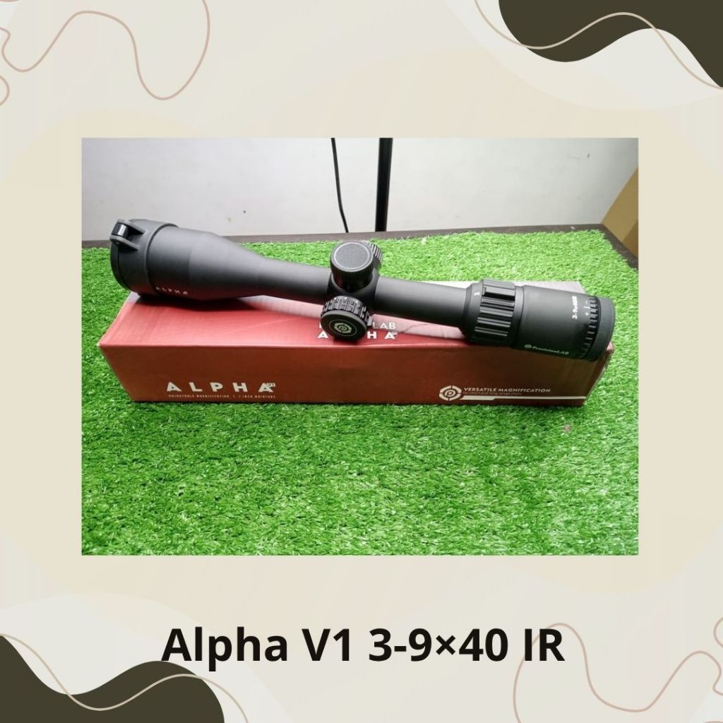 ALPHA V1 3-9×40 IR - Reticle HK - Dengan lampu - Waterproof