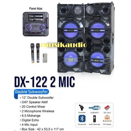 SPEAKER DAT DX122 MIC / SPEAKER AKTIF DAT DX 122 MIC
