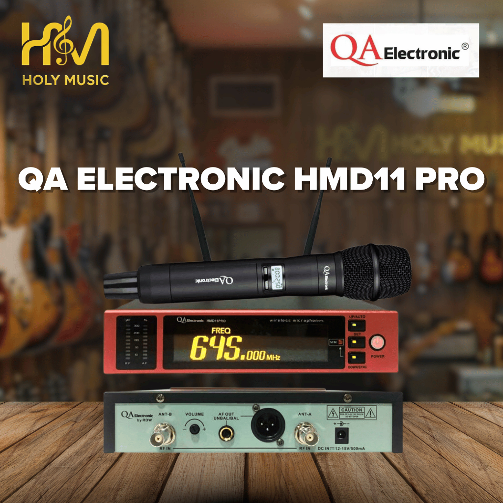 QA ELECTRONIC HMD11 Pro Professional Wireless Microphone System – 100% Original