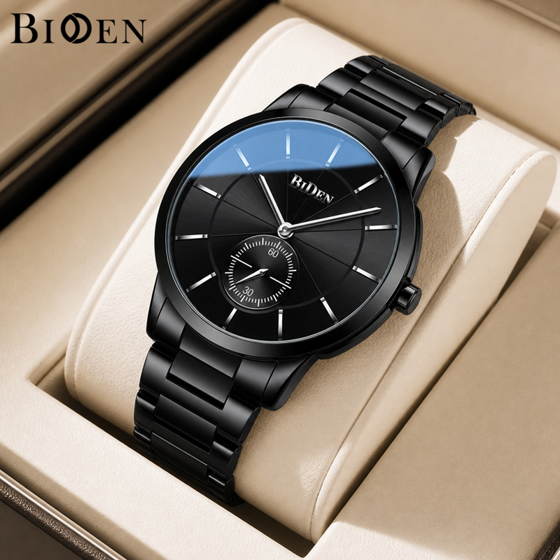BIDEN Jam Tangan Pria 0178 Anti Air Santai Bisnis Independent Seconds Dial