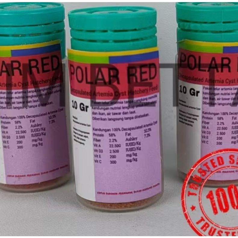 Polar Red 10 Gr / Artemia Shell Free Polar Red