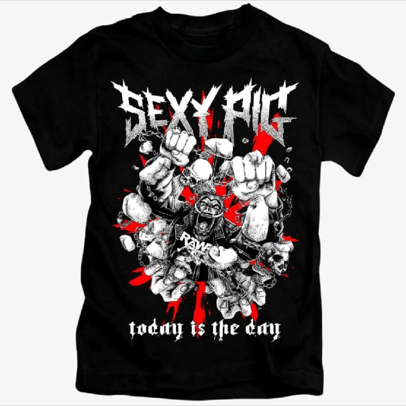 Kaos Sexy Pig TODAY IS THE DAY TSHIRT 100% COTTON ||| Kaos Casual Bahan Katun Kombed 30s ||| DTF |||