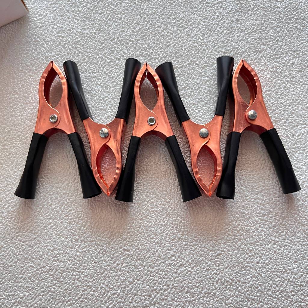 Jepit Aki Penjepit Accu 5cm - Merah Hitam, Tahan Korosi, Kuat,