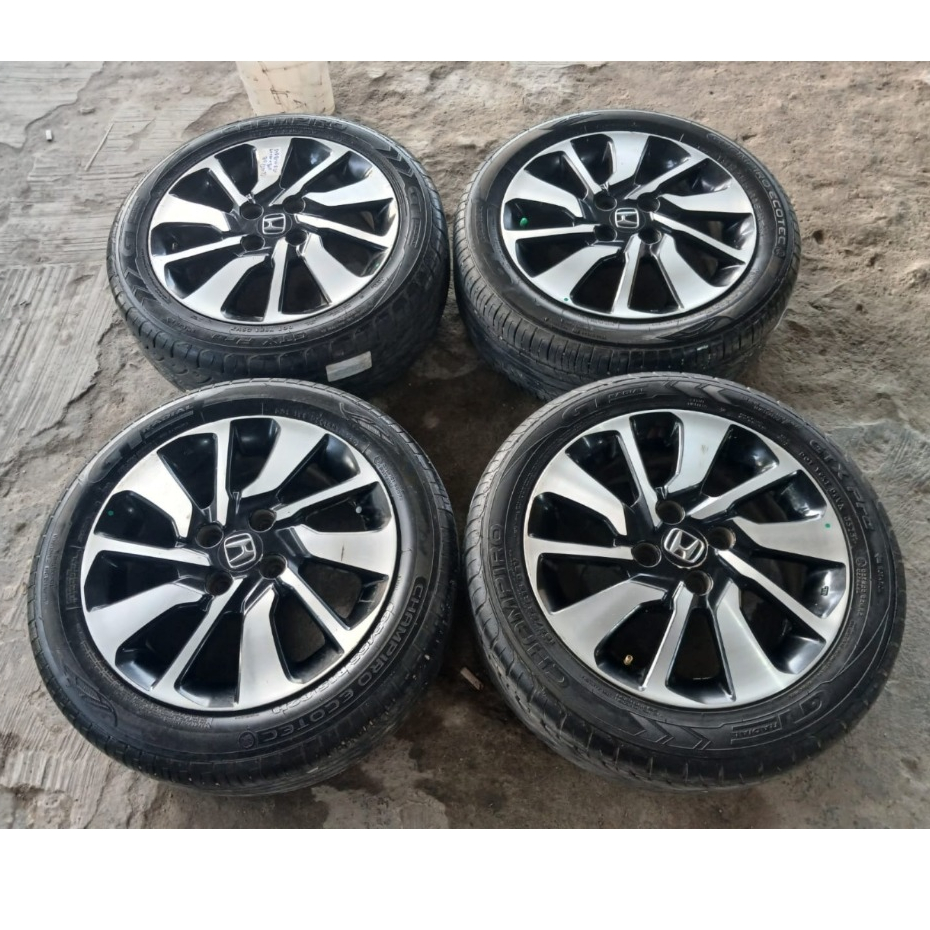 VELG MOBIL STD BRIO RS R15X6 PCD 4X100 ET53 + BAN 185 55 R15 TH 2025 LIKE NEW
