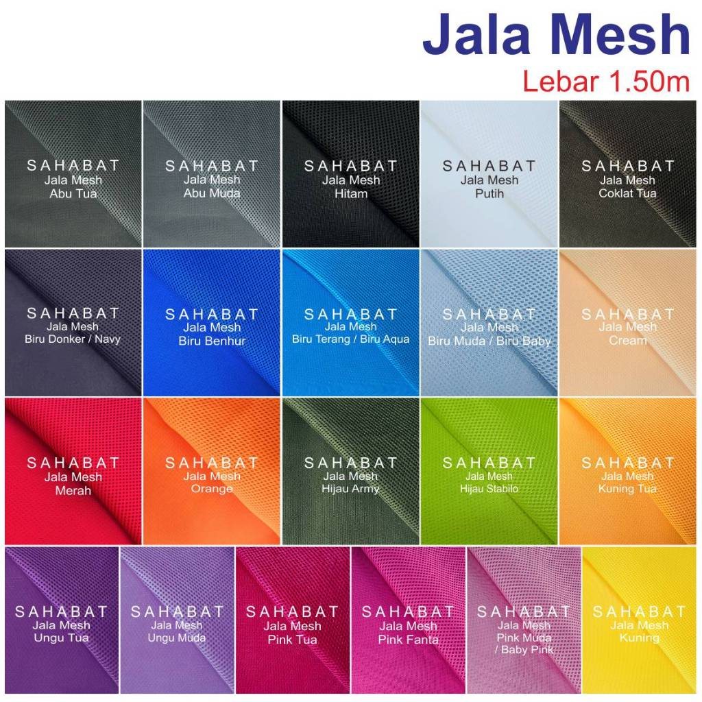 Kain Jala Mesh Sandwich / Jala Double Mesh / Jala Busa / Kain Jaring