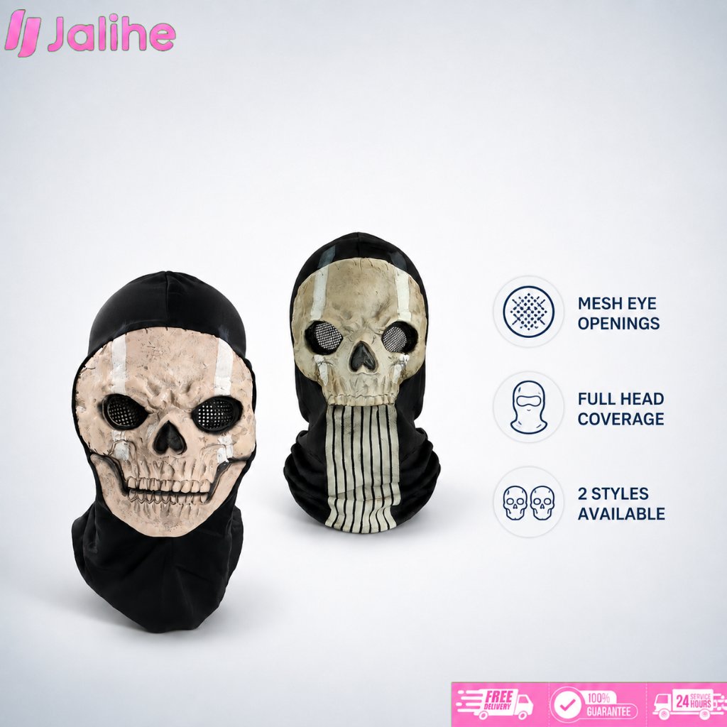 Topeng COD Ghost Tengkorak Airsoft Halloween Cosplay
