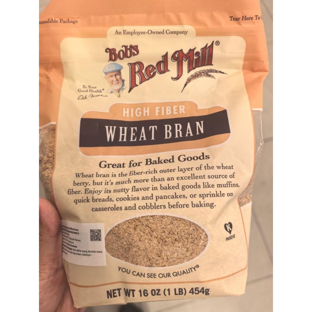 BOB'S RED MILL SOURCE OF FIBER WHEAT BRAN 227GR. BOB'S RED MILL FIBER WHEAT BRAN. BOB RED MILL WHEAT