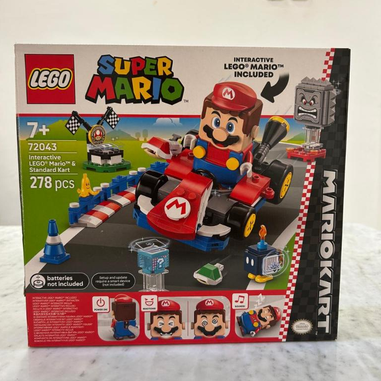 Lego Super Mario Kart – Interactive Lego Mario & Standard Kart - 72043