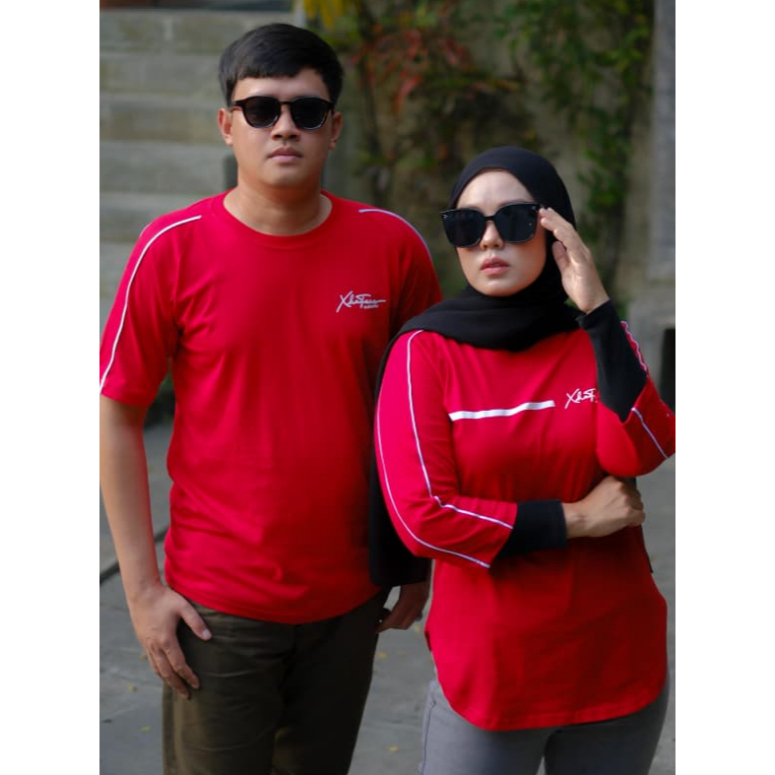 Xhafana Couple | Kaos Atasan Wanita/PRIA | Bahan Combed 20s Tebal Lembut