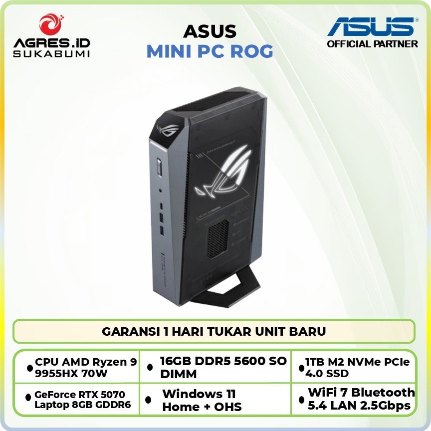 ASUS MINI PC ROG RYZEN 9 9955HX RTX5070 8GB/ 16GB 1TB W11