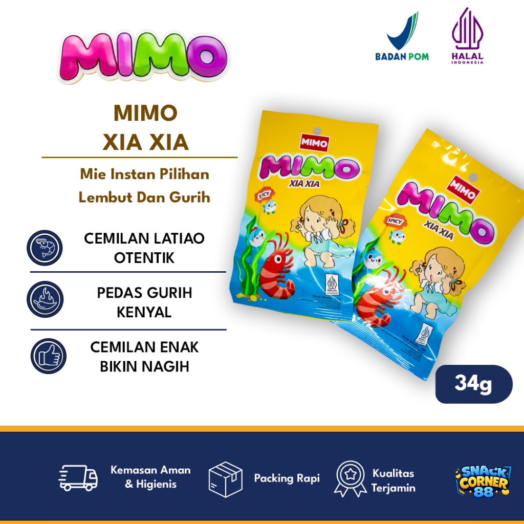 Mimo WikWik Camilan Latiao Bertekstur Kenyal, Pedas, Gurih, dan Cocok untuk Teman Santai