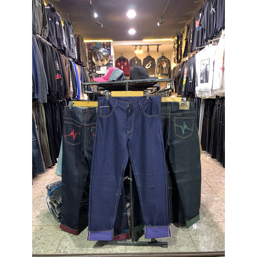 Denim accent Selvedge 17oz weft