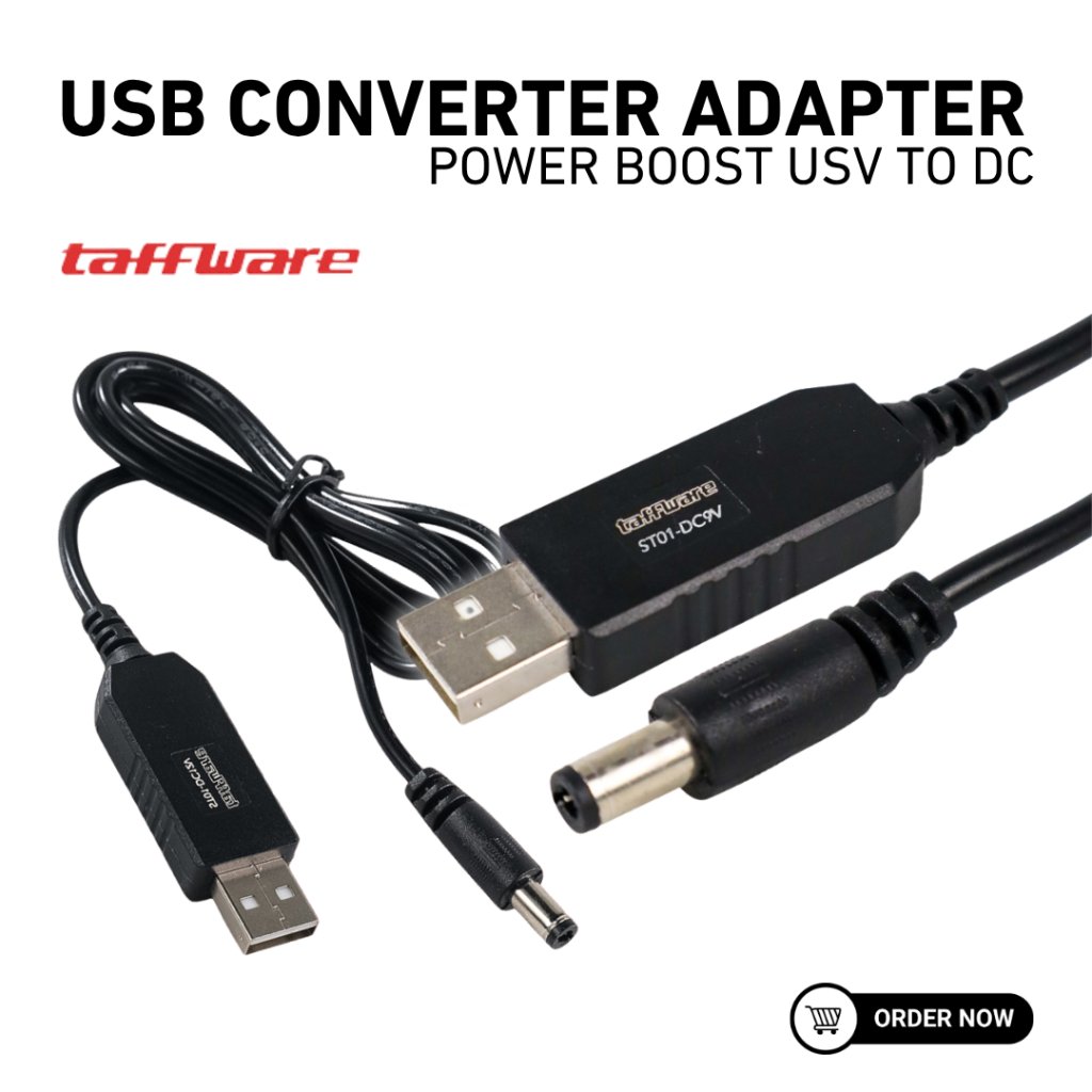 Taffware USB Converter Adapter Power Boost Line DC Usb To Dc 5V to DC 9V 0.9A 1M 5V to 12V 0.8A 1.2M