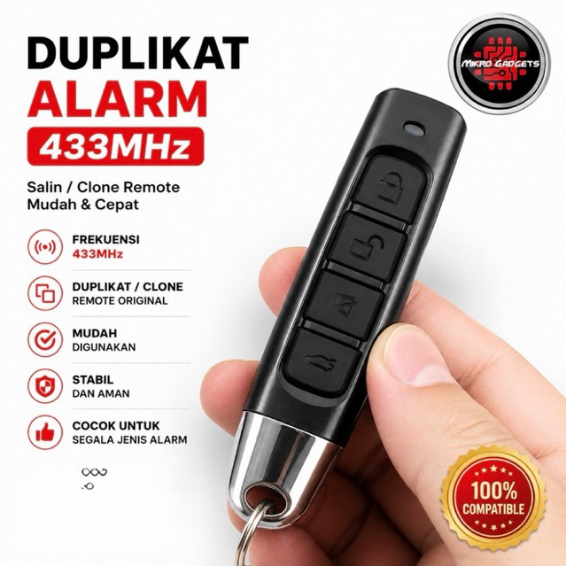 Duplikat remote mobil 433MHz khusus Frekuensi 433mhz RFP 433Mhz