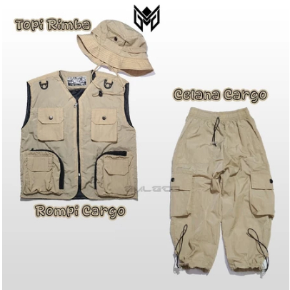 Best Seller GMLGCO Setelan Rompi Anak Safari Outfit Anak Outdoor Original