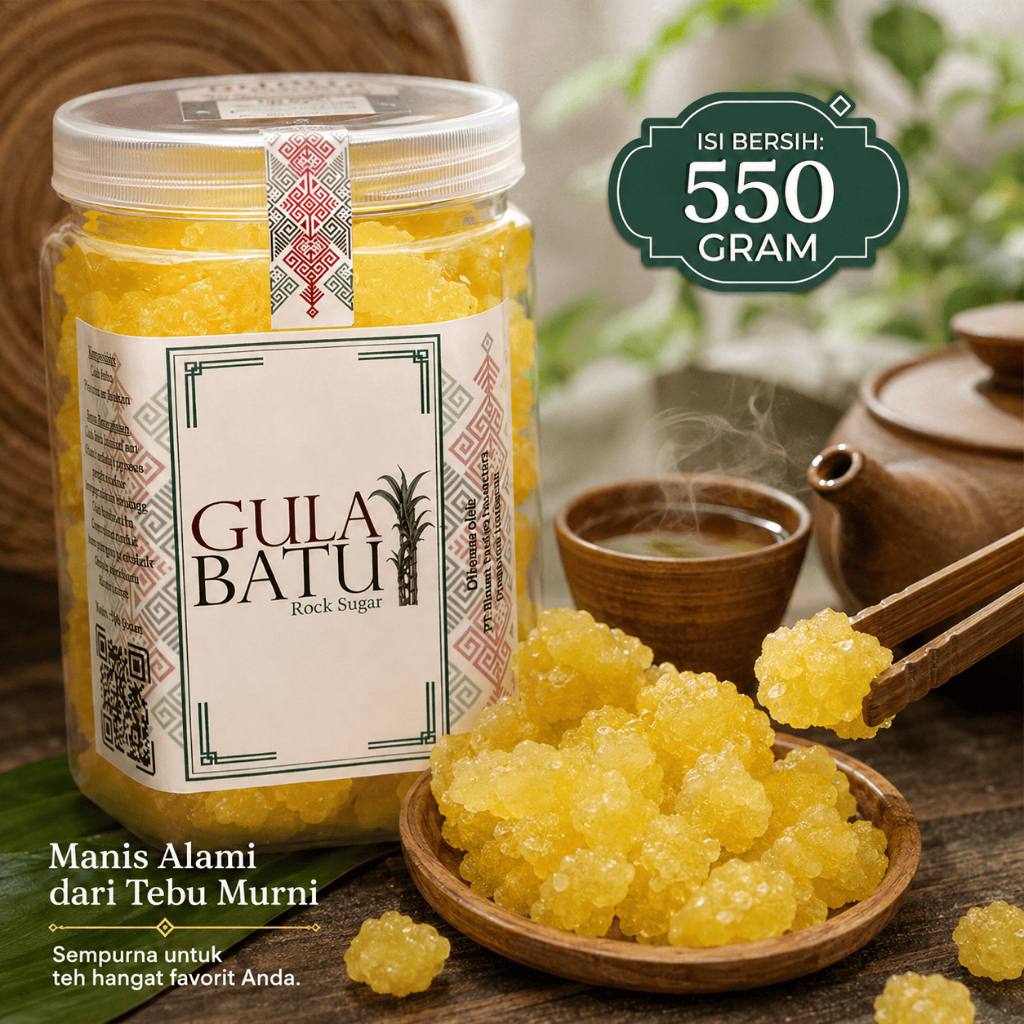 Gula Batu Asli Kristal Kuning Sari Tebu