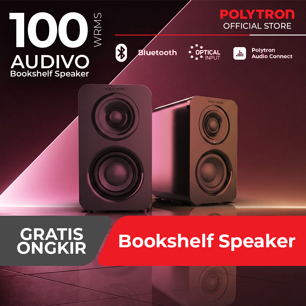 Polytron Active Bookshelf Speaker Audivo PHS 5B