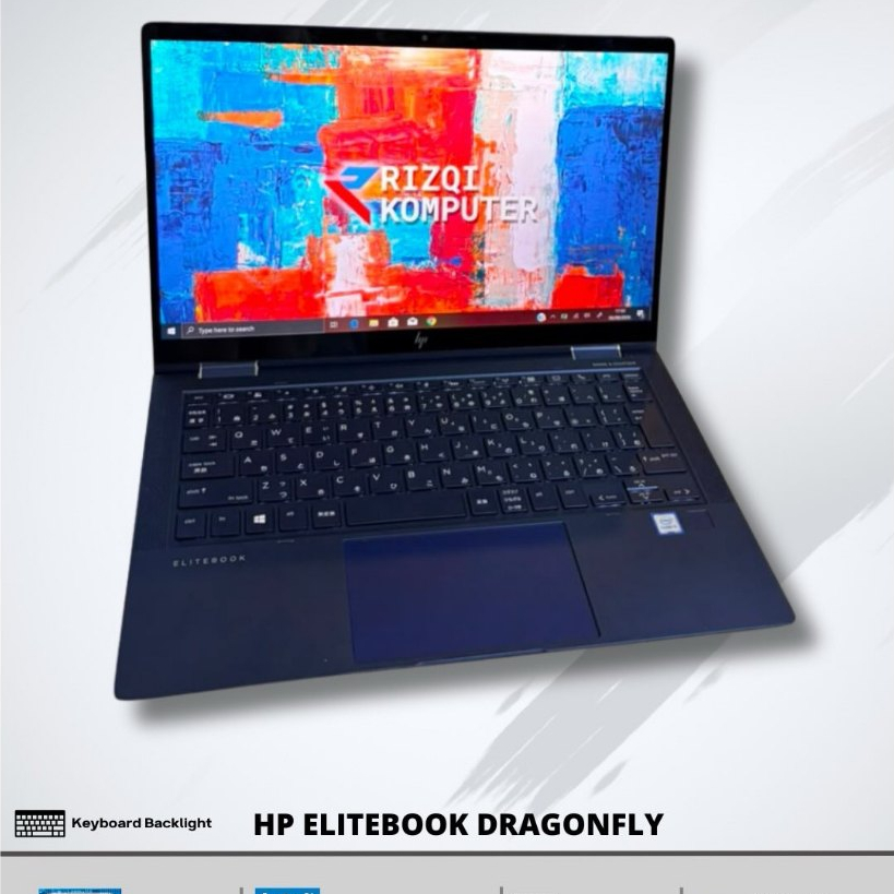 HP ELITEBOOK DRAGONFLY Intel Core i5-8265U RAM 8GB SSD 256GB