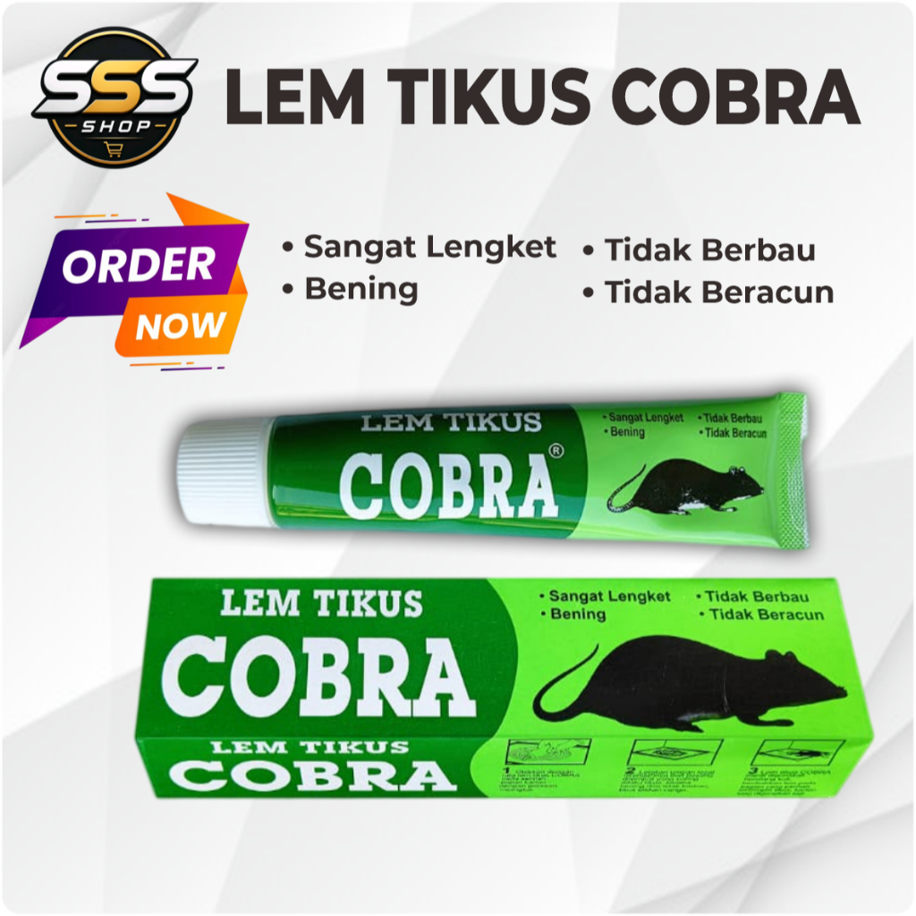 LEM TIKUS COBRA Ecer / Lem tikus Bening / Lem Tikus / Lem Perangkap Tikus / Lem Tikus Premium
