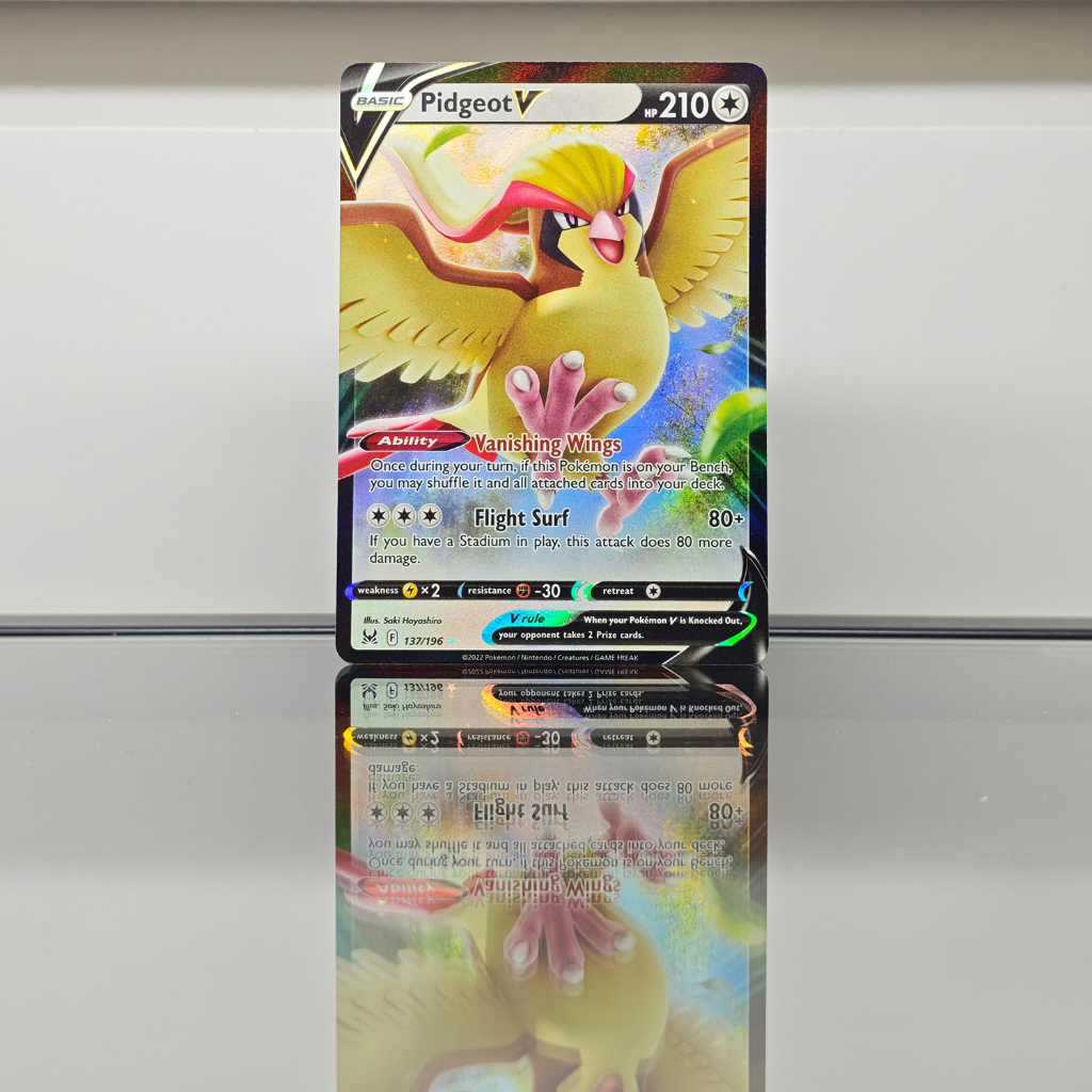 Pidgeot V F 137/196 Kartu Pokemon ENGLISH ORIGINAL Bahasa Inggris Ing Eng EN Language Pokemon Card C