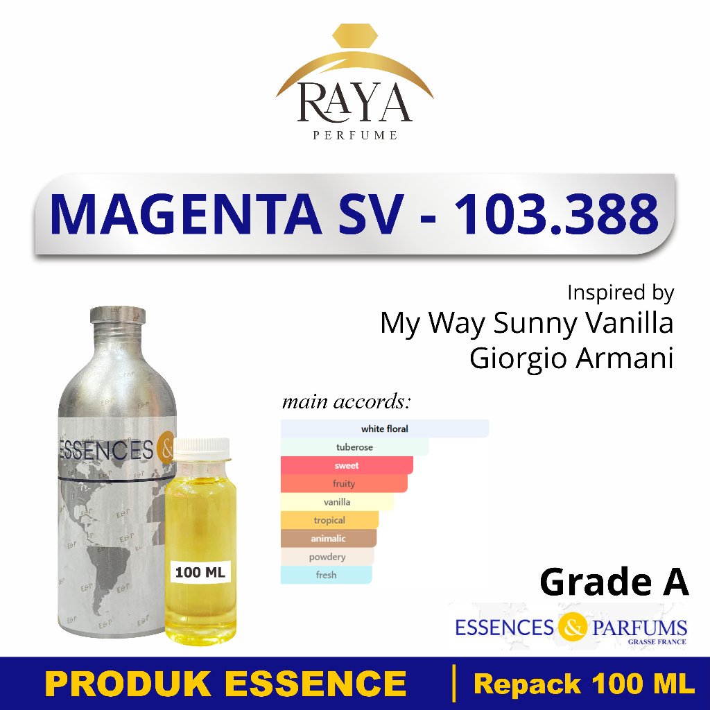MAGENTA SV Searah My Way Sunny Vanilla Produk ESSENCES - Repack 100 ML