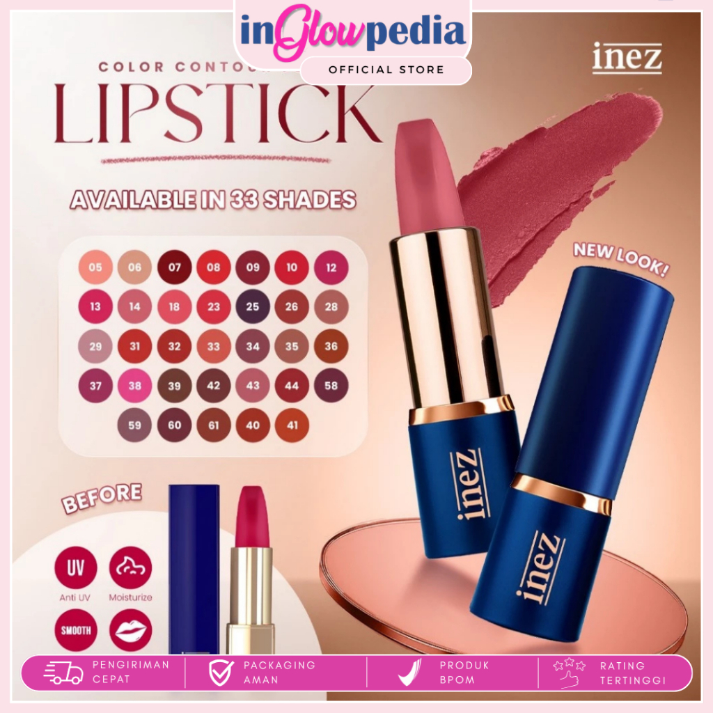 Inez Cosmetics Lipstik | 29 Pilihan Warna