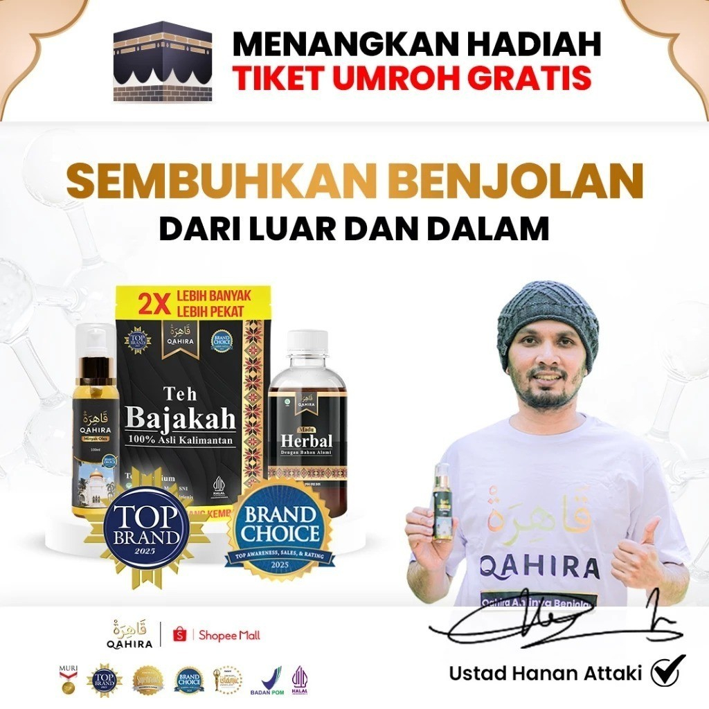 [MINYAK OLES QAHIRA] Qahira - Obat Herbal Aman Kempeskan Lipoma Kista Benjolan ditubuh Tanpa Operasi