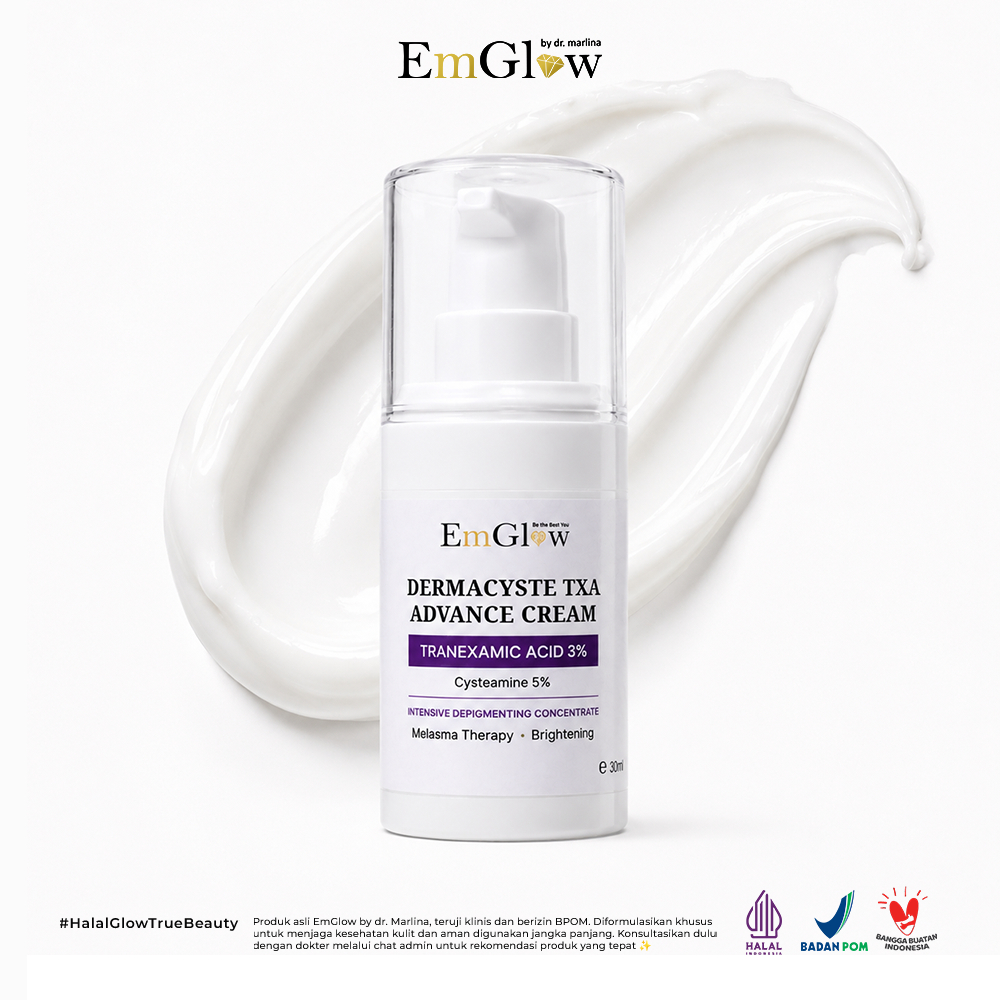 EMGLOW - DERMACYSTE TXA ADVANCE CREAM | Advanced Brightening & Moisturizing Night Cream