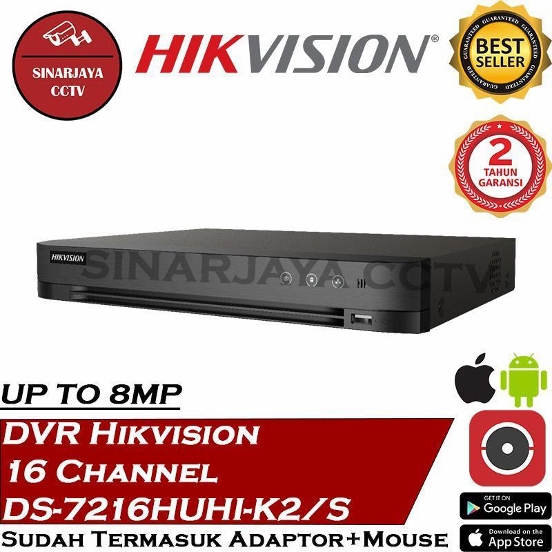 DVR 16CHANEL HIKVISION DS-7216HUHI-K2/S(3MP-5MP)