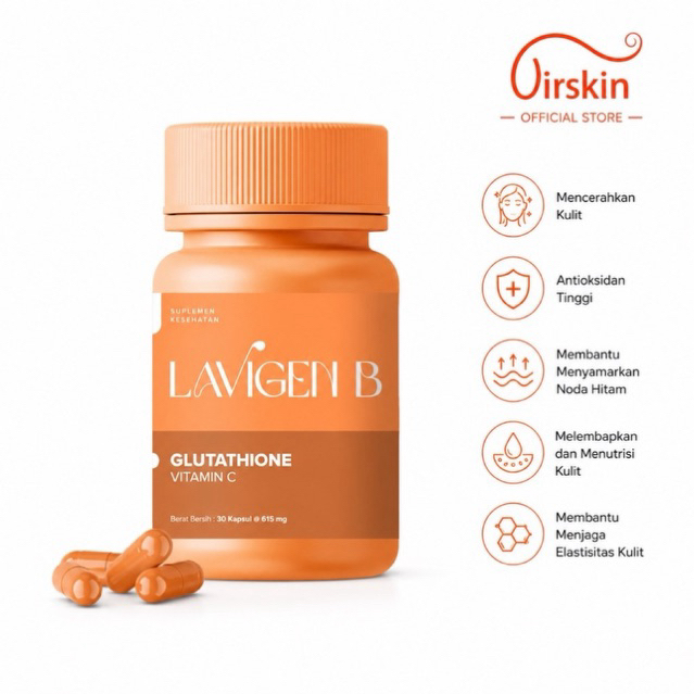 LAVIGEN B suplemen gluthatione pencerah isi 30