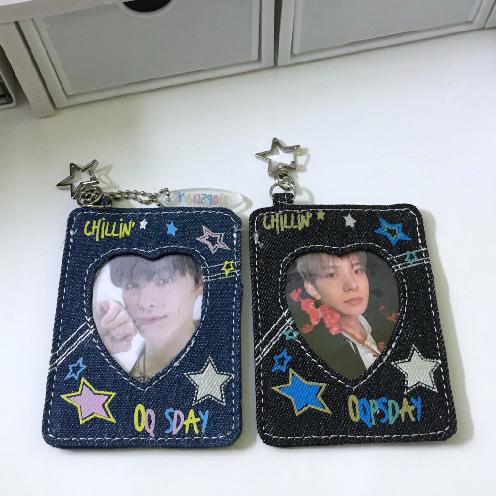 READY STOCK Photocard Holder Cahol Poca Holder Denim Jeans Aesthetic Tumblr Pinterest Kpop Jpop Thai