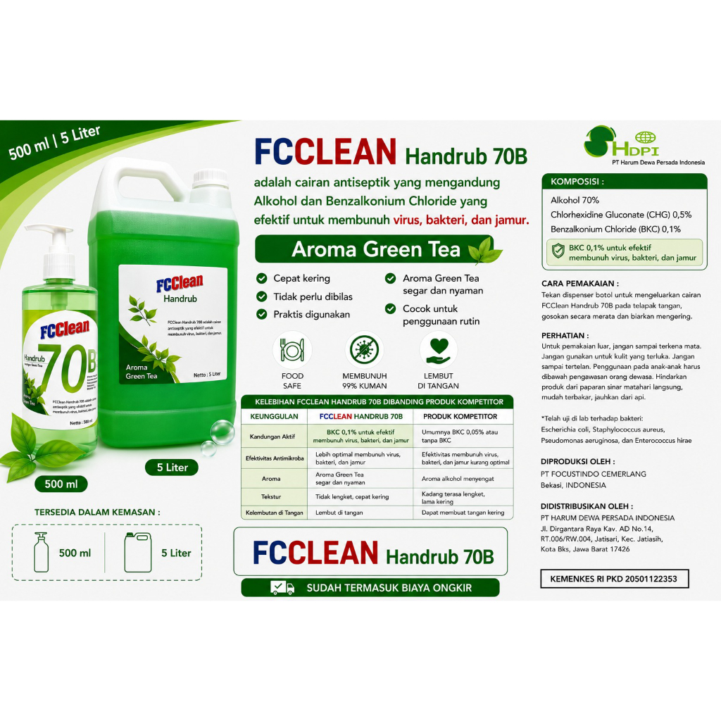 FC Clean Handrub Handsanitizer  5 Liter