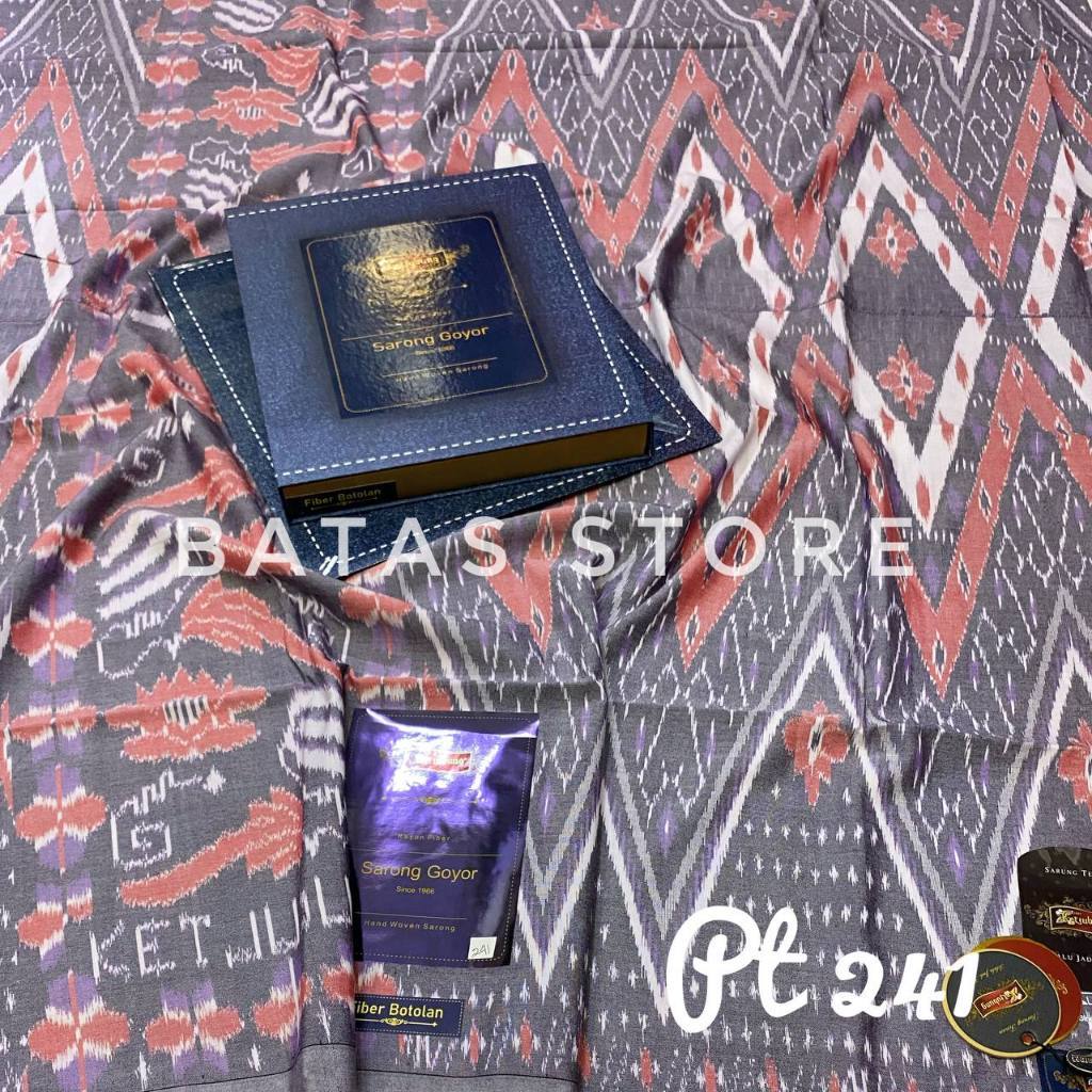 [MOTIF PUTIH] Sarung Ketjubung Goyor Ori Warna Soft Putih Abu Hitam//Sarung Goyor Kecubung Jumbo Goy