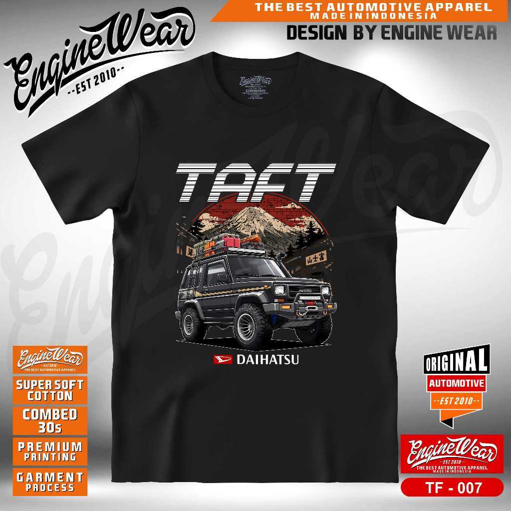 Enginewear kaos taft GT kaos lengan pendek tshirt mobil daihatsu taft GT baju offroad katun combed 3