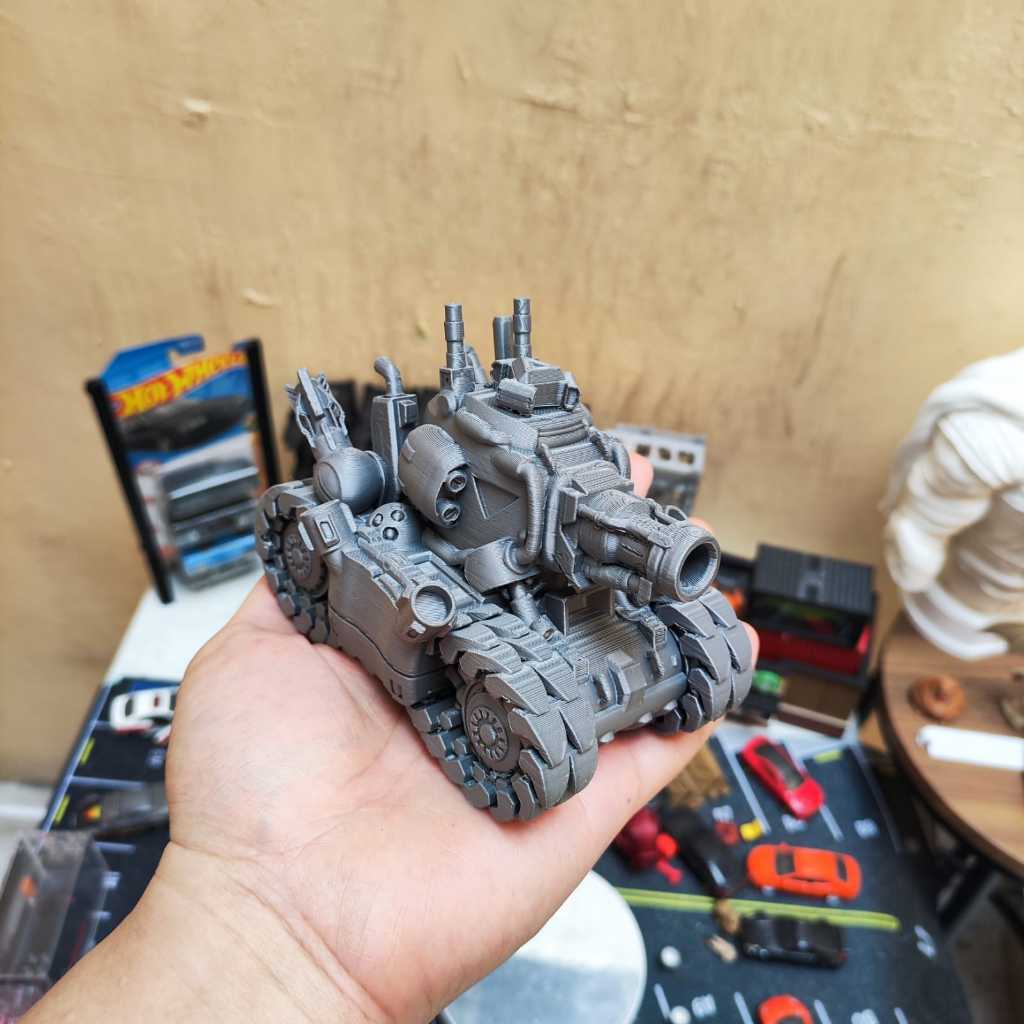 FIGURE TANK METAL SLUG SV-001 - TANK METAL SLUG GREY - KENDARAAN METAL SLUG