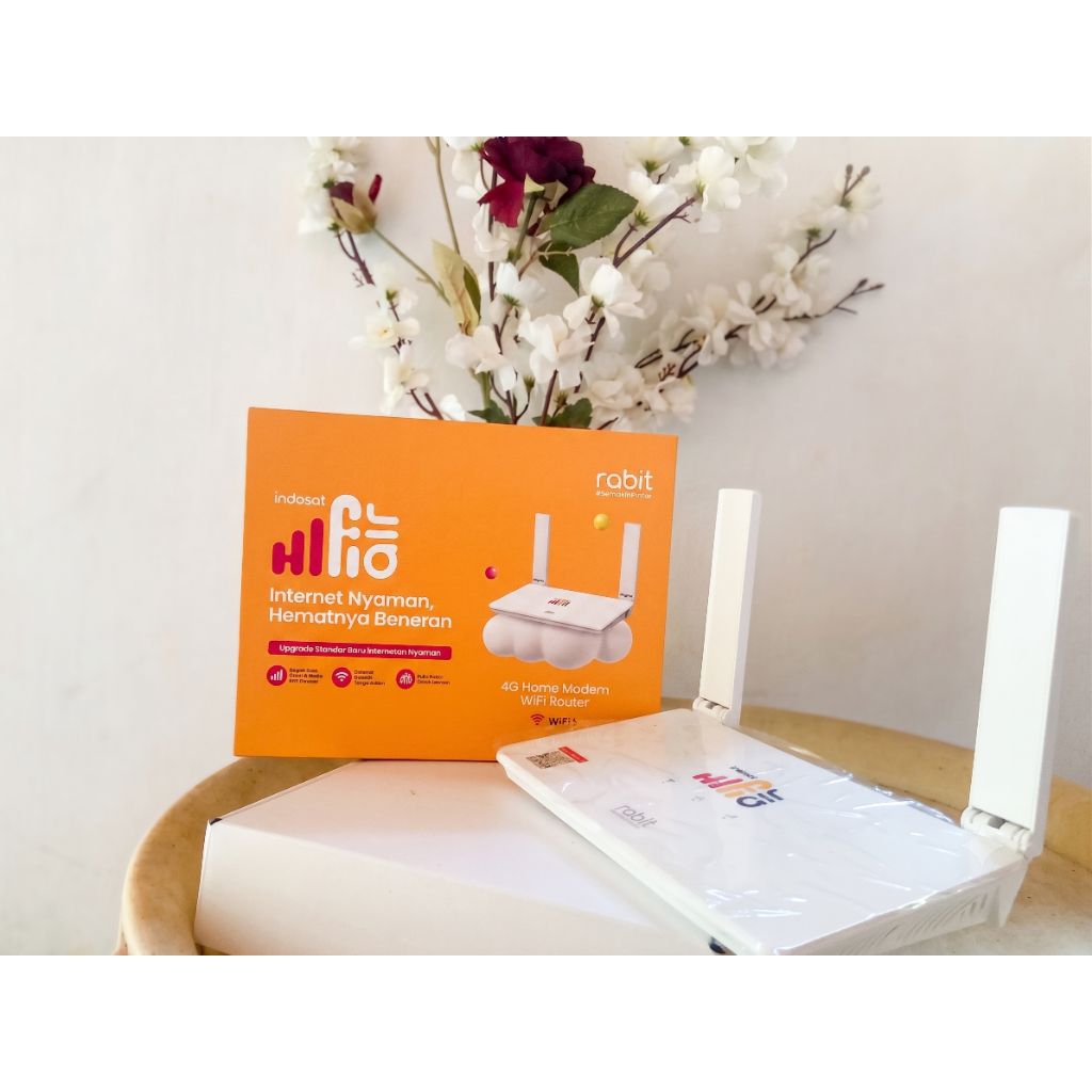 Indosat Hifi air Wifi 6 modem internet + SIM card 3id + kuota 50GB