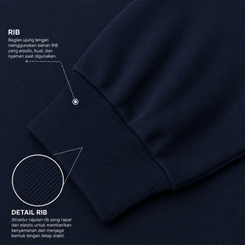 Troy Company Longsleeve T-Shirt Navy Catastrophe- Kaos Pria Lengan Panjang Biru Navy LSD 3680