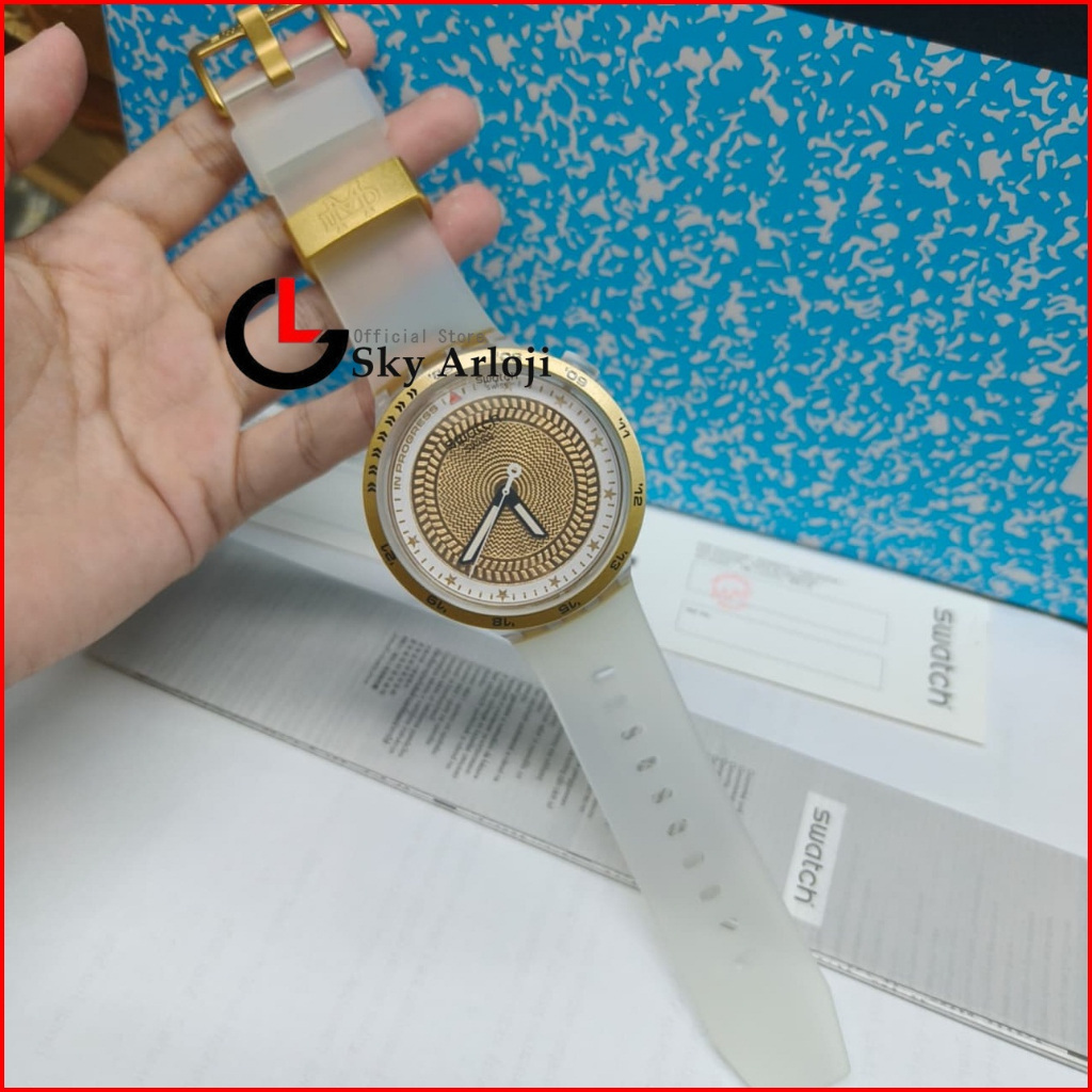 SWATCH SB05K105 Big Bold Jam Tangan Pria Analog Original