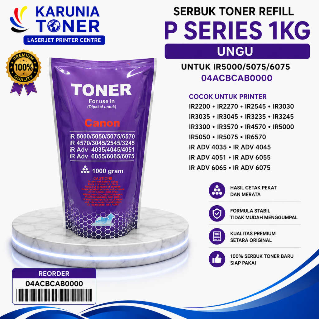 Serbuk Toner Cartridge Canon IR2200 IR2270 IR2545 IR3030 IR3035 IR3045 IR3235 IR3245 IR3300 IR3570 I