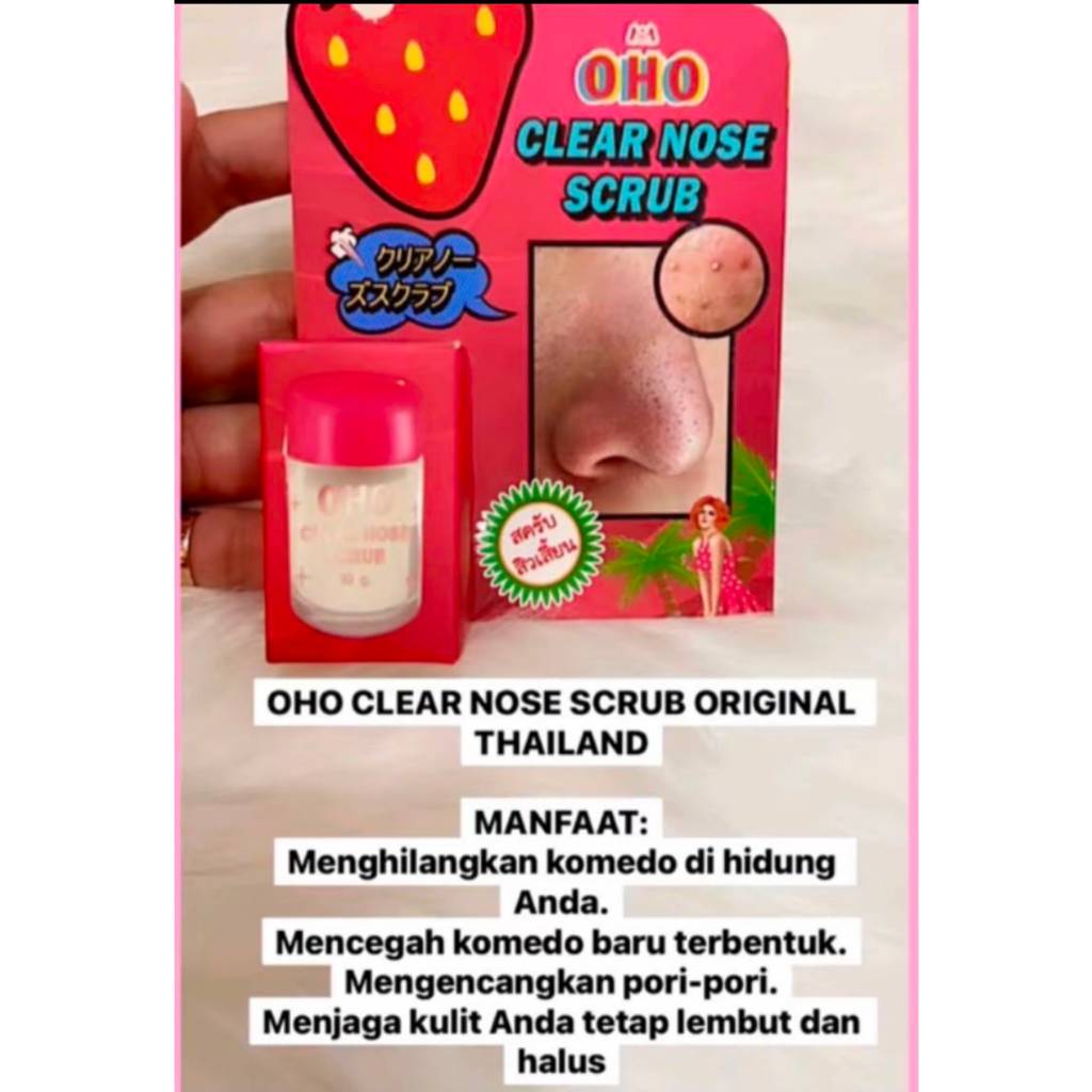 OHO Clear Nose Scrub handcarry thailand