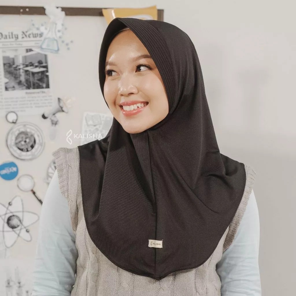 SHAMIRA - Hijab Bergo Instan Nadira Jersey Premium Ukuran S By Shamira Official