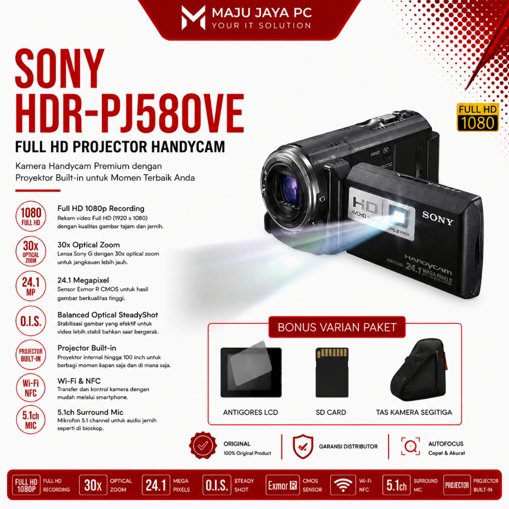 SONY CAMCORDER HDR PJ580VE