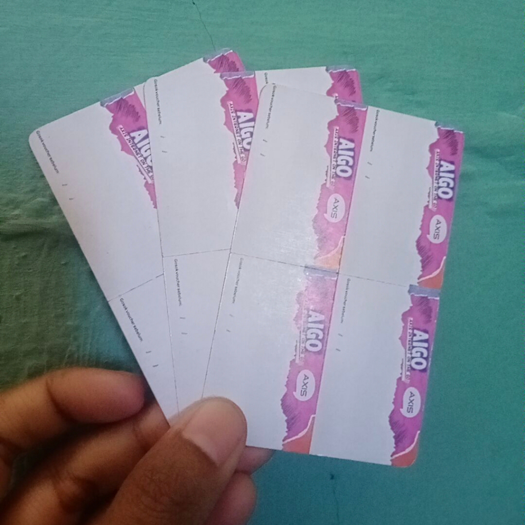 Voucher Blank Axis Aigo (Voucher kosong)