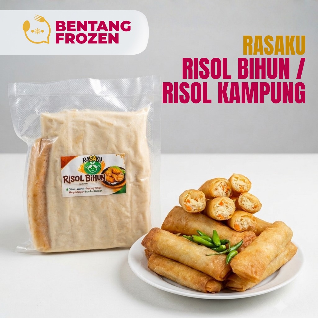 Risol Kampung Bihun Wortel isi 10 + Bumbu Kacang