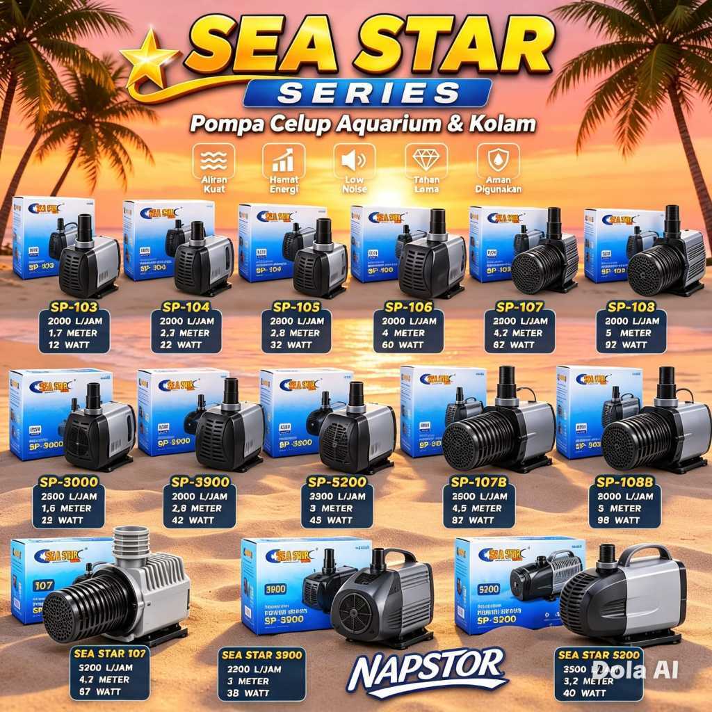 SEA STAR SP 103 SP 104 SP 105 SP 105B B SP 106 SP 107 SP 107B B SP 108 SP 3900 SP 5200 Mesin Pompa C