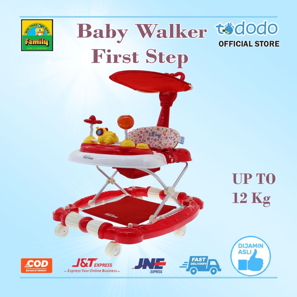Family Baby Walker Alat Belajar Jalan Bayi 218A/ FB-82606 / FB-82606 / FB 83608 Kereta Dorong Bayi
