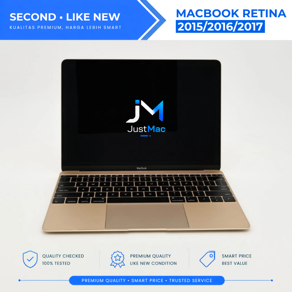 Apple MacBook Retina 12 Inch 2015/2016/2017 Laptop Macbook Second Like New